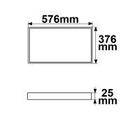 LED Leuchtrahmen für Infrarot-Panel PREMIUM Professional 145, 36W, weißdynamisch, CRI92