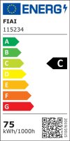 FastFix LED Linearsystem S Modul 1,5m 25-75W, 4000K, 25° links/25° rechts, DALI dimmbar