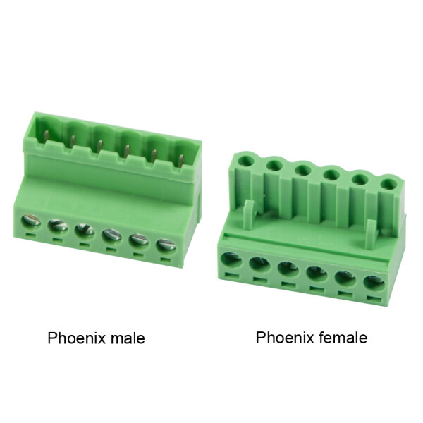 PHOENIX Schraubklemme - 6-polig - Buchse & Stecker - 10 Stück
