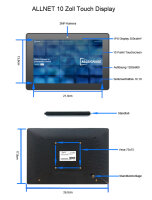 ALLNET Touch Display Tablet 10 Zoll PoE mit 4GB/16GB, RK3568 Android 13