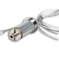 Deckenbaldachin inkl. Stahlseil L:1500mm chrom
