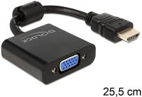 Delock Adapter HDMI-A Stecker > VGA Buchse *schwarz*