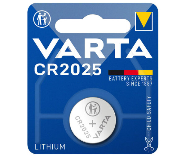 Batterie Knopfzelle CR2025 *Varta* 1-Pack