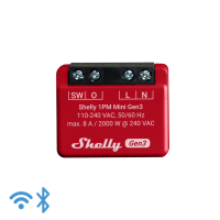 SHELLY - PLUS 1PM Mini Gen3 - Relais 8A 1 Kanal -...