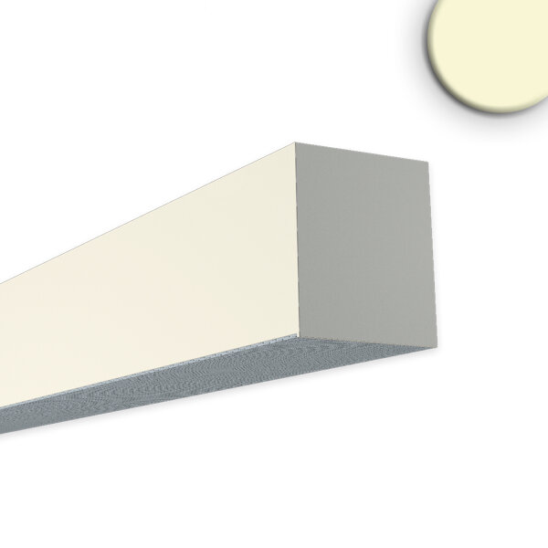 LED Aufbauleuchte PROLAMP40D 49W weiß, 3000mm, opal+, TRIAC dimmbar, 3000K