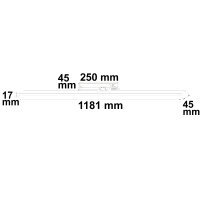 3-PH Linearleuchte prismatisch, 120cm, 42-56W, weiß, 3000|3500|4000K, CRI90