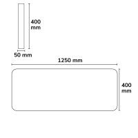 Akustik-Pendel-BAFFEL LAMP30HID 54W schwarz, 1500mm, prismatisch, Sys-Pro dimmbar, 4000K+SkyBlue