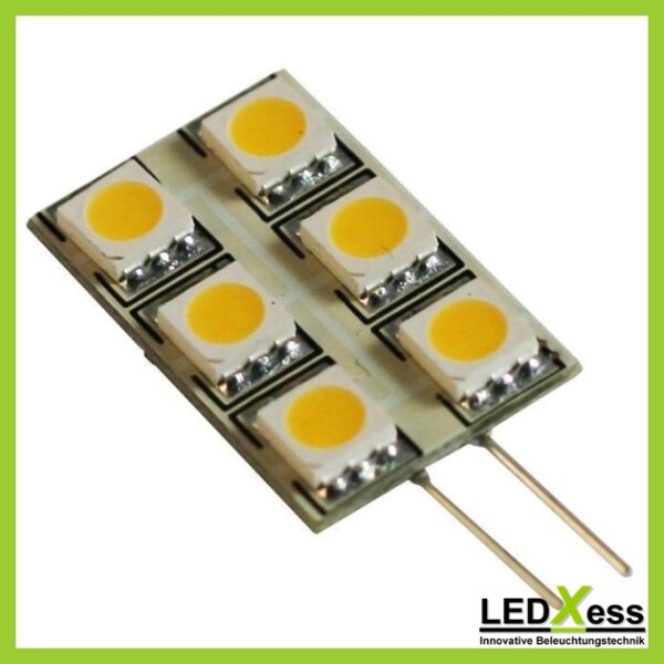 LED Retrofit G4 6x SMD rot, rectangle