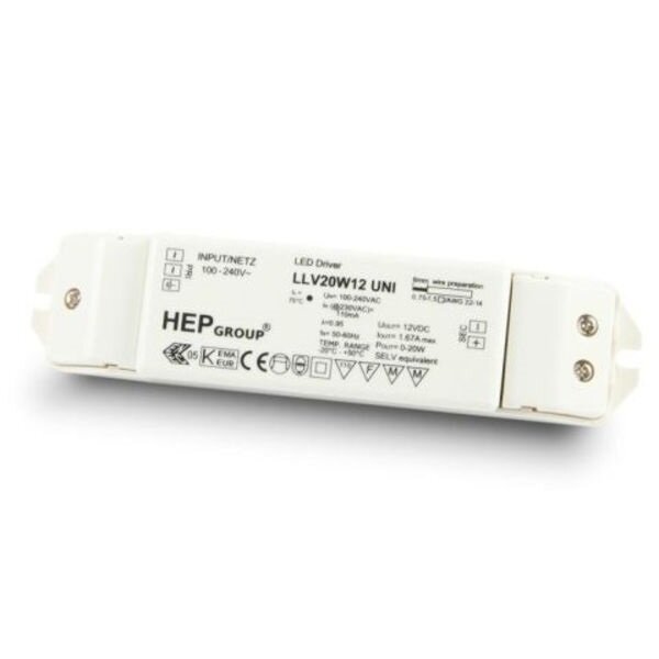 HLG-150H-12B 150W 12V 12,5A LED Netzteil Trafo Treiber IP67 Dimmbar 0-10V  PWM