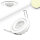 LED Einbaustrahler, weiss, 8W SMD, 72°, rund, warmweiss, ultraflach, dimmbar