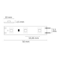 LED SIL825 Flexband, 12V DC, 4,8W, IP20, 2500K, 5m Rolle, 60 LED/m