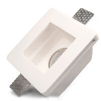 Gips-Einbaustrahler GX5,3, quadratisch,...