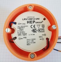 HEP LRV12W12 UNII - LED Netzteil Treiber Trafo CV -...