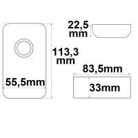 Wireless touch LED PWM-Dimmer, 1 Kanal, 12-24V DC 9A