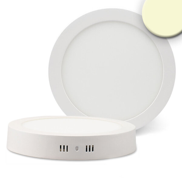 LED Deckenleuchte weiss, 18 Watt, rund, 220mm, warmweiss