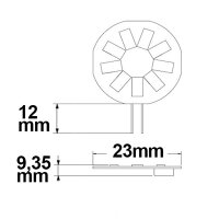 G4 LED 9SMD, 1,5W, neutralweiß, Pin seitlich