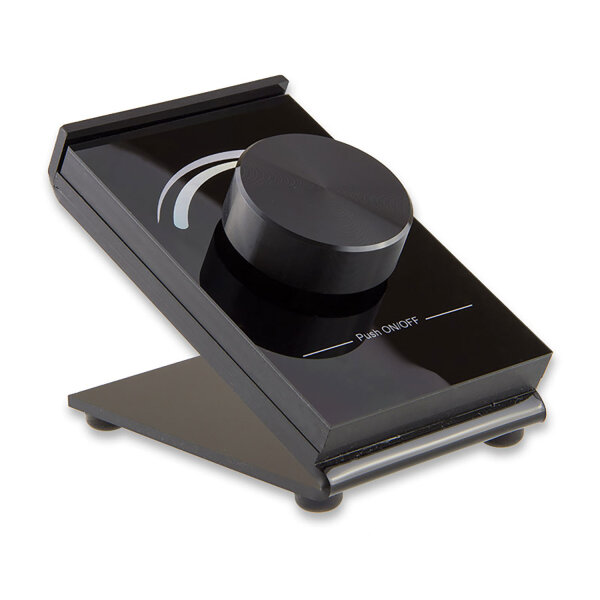 SYS-ONE / EOS05 1-Zonen Tisch-Controller mit Drehknopf, weißdynamisch, schwarz, mit Batteriebetrieb