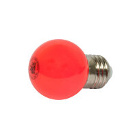 LED Retrofit E27 Tropfenlampe G45 1 Watt - rot - ideal für Lichterketten