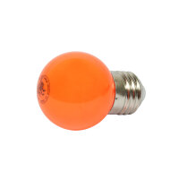 LED Retrofit E27 Tropfenlampe G45 1 Watt - orange - ideal für Lichterketten