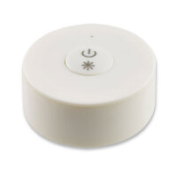 SYS-ONE / EOS05 1-Zonen Funk-Dimmer mit Druckknopf, weiß, Batteriebetrieb