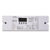 DMX512 RDM 8/16 Bit Decoder, 1-5 Kanal, 12-36V 5x5A, 48V...