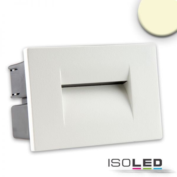 LED Einbauleuchte IP65, 3W, warmweiß, weiß