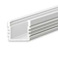 LED Aufbauprofil SURF12 Aluminium eloxiert, 200cm