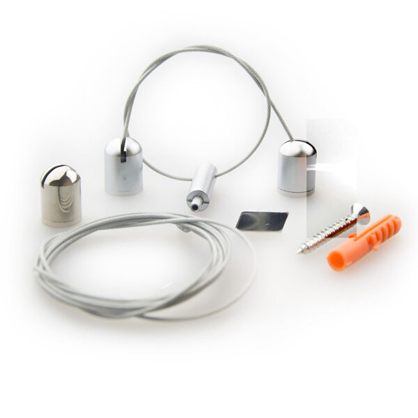 Seilabhängung Z04  für LAMP55, Länge bis 150cm, 2 Seile, inkl. Befestigungsmaterial
