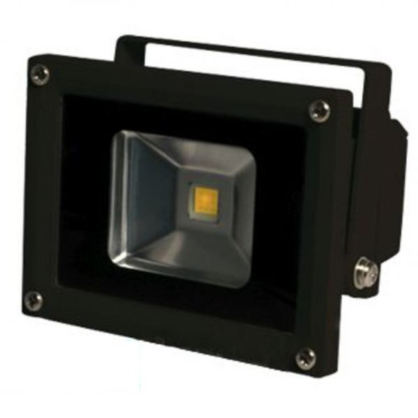 LED Spot Outdoor Baustrahler Objektstrahler, schwarz, 10W, dimmbar, IP65 - ROT