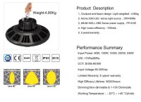 LED Spot Pendelleuchte UFO 96W für Industrie/Lagerhallen cw 120° DIM