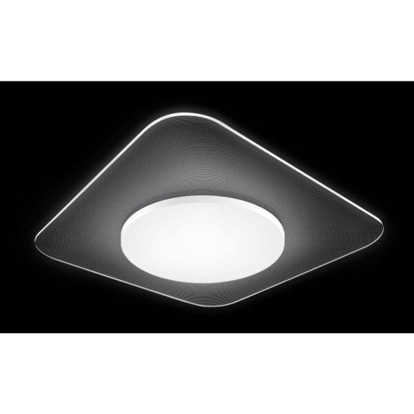 TRANSPARENCY - LED Deckenleuchte Aufbauleuchte quadratisch - 18W - neutralweiß