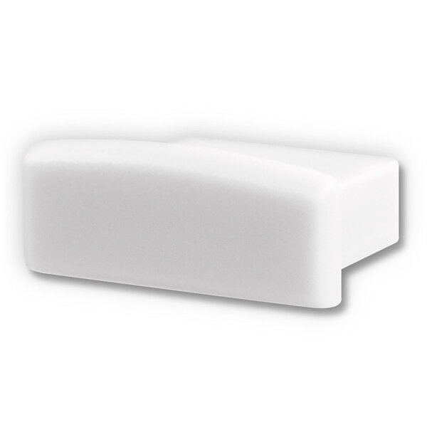 Endkappe EC35W weiß für Profil SURF12 BORDERLESS FLAT in Verbindung mit COVER3, 1 STK