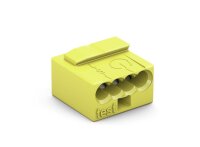 WAGO Serie 243 - 4-Leiter-Micro-Klemme (100 Stück) gelb