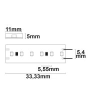 LED CRI965 Linear11 Flexband, 24V DC, 6W, IP54, 6500K, 5m Rolle, 180 LED/m