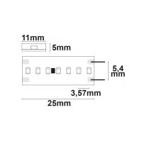 LED CRI940 Linear11 Flexband, 24V DC, 15W, IP54, 4000K, 5m Rolle, 280 LED/m