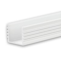 LED Aufbauprofil SURF12 BORDERLESS Aluminium pulverbeschichtet weiß RAL 9010, 200cm