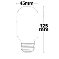 E27 T45 8W, 360°, warmweiß, dimmbar