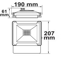 LED Fluter 30W, neutralweiß, schwarz, IP65