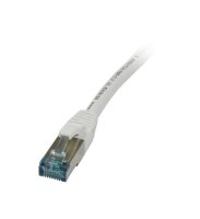 Patchkabel RJ45, CAT6A 500Mhz, 0.5m, weiss, S-STP(S/FTP),...