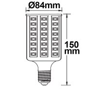 E27 Corn Leuchtmittel, 136SMD, 20W, 360°, kaltweiß