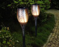 FLAME SERIE - LED Solar Gartenleuchte Fackel