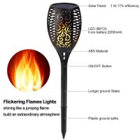 FLAME SERIE - LED Solar Gartenleuchte Fackel