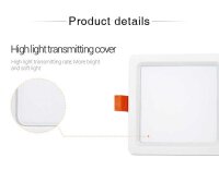 MIBOXER / Mi-Light - LED Panel 105x105 -  9W - RGB-WW (RGB-CCT) - steuerbar per Funk und WLAN