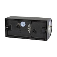 WAL09 - LED Wandaufbauleuchte - schwarz -  2x3W - warmweiss - IP54