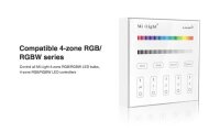 MIBOXER / Mi-Light - Fernbedienung Wandsteuerung Smart Panel - 4 Zonen - RGB/RGB-W