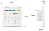 MIBOXER / Mi-Light - Fernbedienung Wandsteuerung Smart Panel - 4 Zonen - RGB-WW (RGB-CCT)