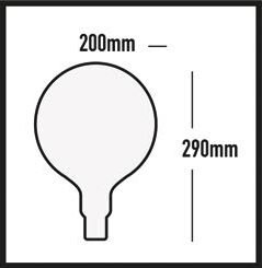 EDI-LED - Design-Birne BIG SPHERE - E27 - 11W - dimmbar