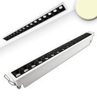 LED Einbauleuchte Raster Line weiß/schwarz , dimmbar, 30W, warmweiß