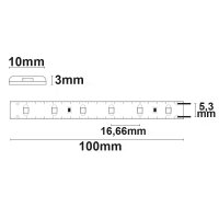 LED SIL830 Flexband, 24V DC, 4,8W, IP66, 3000K, 5m Rolle, 60 LED/m