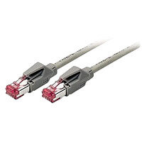 Patchkabel RJ45, CAT6, 600Mhz, 2m grau, S-STP(S/FTP), KM-727